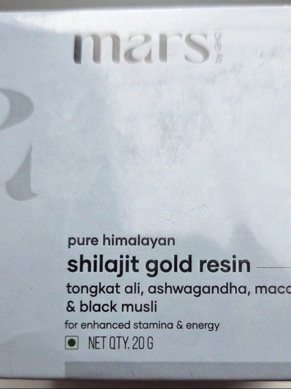 Pure Himalayan Shilajit Gold Resin - White
